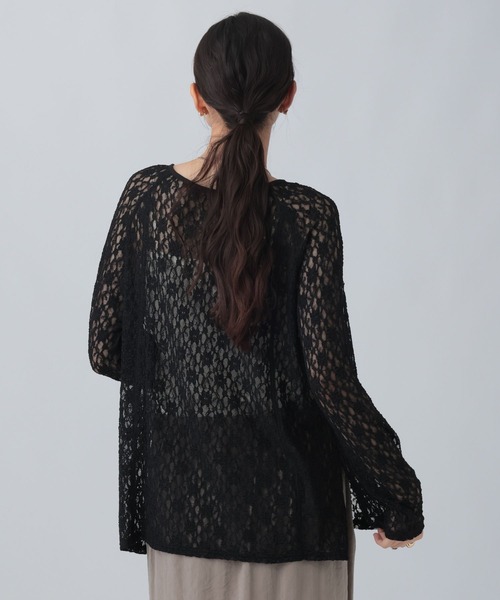 LEPSIM(レプシィム)の「フロントホックレース長袖プルオーバー 840096(Tシャツ/カットソー・レディース・ブラック/アイボリー/ブラウン・FREE)」の20枚目の写真