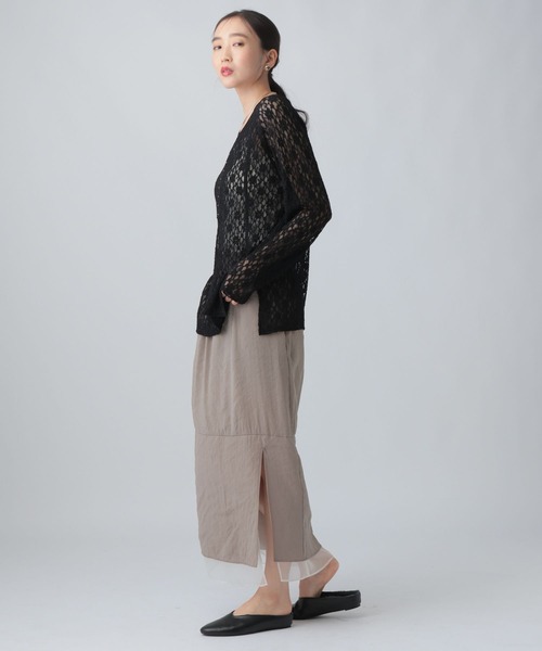 LEPSIM(レプシィム)の「フロントホックレース長袖プルオーバー 840096(Tシャツ/カットソー・レディース・ブラック/アイボリー/ブラウン・FREE)」の22枚目の写真