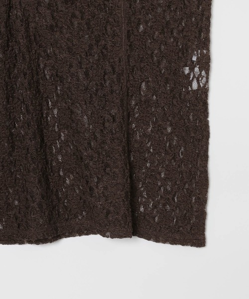LEPSIM(レプシィム)の「フロントホックレース長袖プルオーバー 840096(Tシャツ/カットソー・レディース・ブラック/アイボリー/ブラウン・FREE)」の6枚目の写真