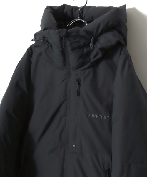 CONVERSE(コンバース)の「CONVERSE/コンバース Mountain Jacket Parka/防風 撥水 オーバーサイズ 中綿 ファイバーダウンジャケットパーカー/マウンテンパーカー/レディース メンズ(ダウンジャケット/コート・メンズ・ベージュ/ブラック・M/L/LL)」の1枚目の写真
