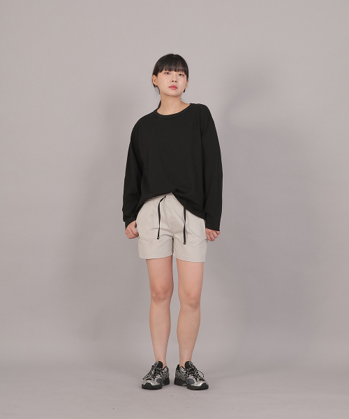 SAINTCREW（セントクルー）の「ポケットレスコットンショートパンツ CWS-390 オートミール（その他パンツ・レディース・その他・フリー）」の2枚目の写真