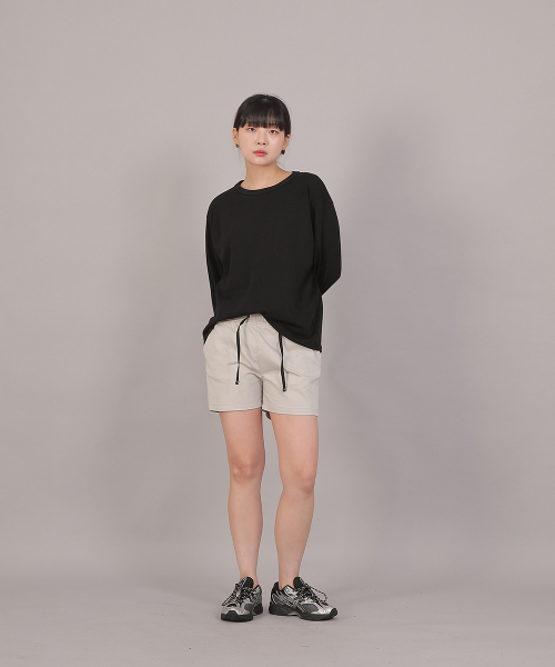 SAINTCREW（セントクルー）の「ポケットレスコットンショートパンツ CWS-390 オートミール（その他パンツ・レディース・その他・フリー）」の3枚目の写真