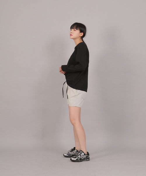 SAINTCREW（セントクルー）の「ポケットレスコットンショートパンツ CWS-390 オートミール（その他パンツ・レディース・その他・フリー）」の4枚目の写真