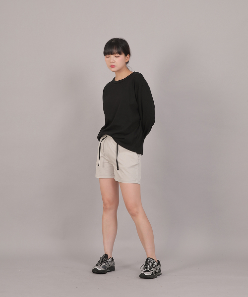SAINTCREW（セントクルー）の「ポケットレスコットンショートパンツ CWS-390 オートミール（その他パンツ・レディース・その他・フリー）」の5枚目の写真