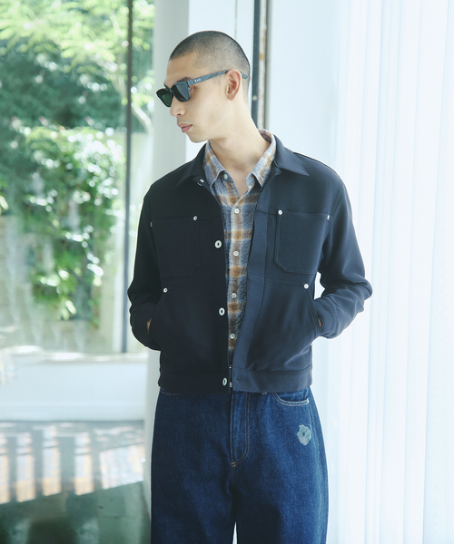 JOURNAL STANDARD(ジャーナルスタンダード)の「ポリ ツイル トリム フィット ジャケット(その他アウター・メンズ・チャコールグレー/ブラック/ブラウン・MEDIUM/LARGE)」の9枚目の写真