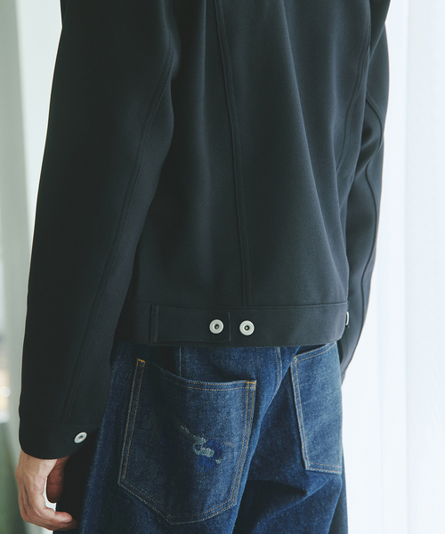 JOURNAL STANDARD(ジャーナルスタンダード)の「ポリ ツイル トリム フィット ジャケット(その他アウター・メンズ・チャコールグレー/ブラック/ブラウン・MEDIUM/LARGE)」の12枚目の写真