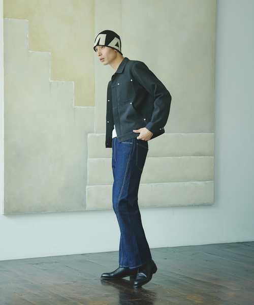 JOURNAL STANDARD(ジャーナルスタンダード)の「ポリ ツイル トリム フィット ジャケット(その他アウター・メンズ・チャコールグレー/ブラック/ブラウン・MEDIUM/LARGE)」の15枚目の写真