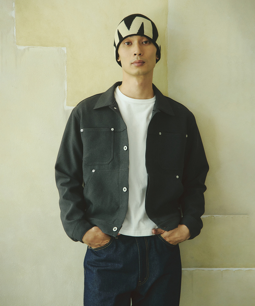 JOURNAL STANDARD(ジャーナルスタンダード)の「ポリ ツイル トリム フィット ジャケット(その他アウター・メンズ・チャコールグレー/ブラック/ブラウン・MEDIUM/LARGE)」の17枚目の写真