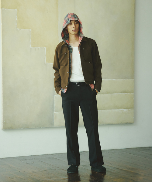 JOURNAL STANDARD(ジャーナルスタンダード)の「ポリ ツイル トリム フィット ジャケット(その他アウター・メンズ・チャコールグレー/ブラック/ブラウン・MEDIUM/LARGE)」の22枚目の写真