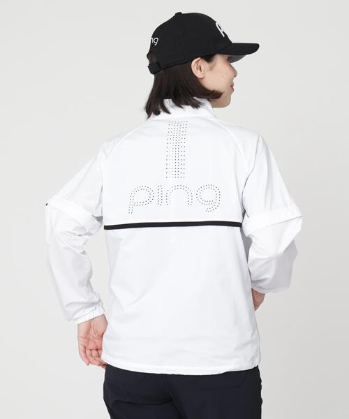 PING(ピン)の「【PING APPAREL】ストレッチハイゲージ天竺2WAYスタンドフルジップブルゾン (LADIES)(ブルゾン・レディース・グレー/ネイビー・LL/L/M)」の17枚目の写真