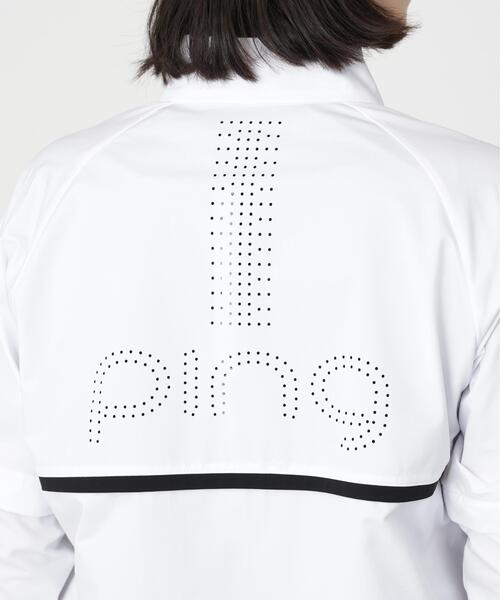 PING(ピン)の「【PING APPAREL】ストレッチハイゲージ天竺2WAYスタンドフルジップブルゾン (LADIES)(ブルゾン・レディース・グレー/ネイビー・LL/L/M)」の18枚目の写真