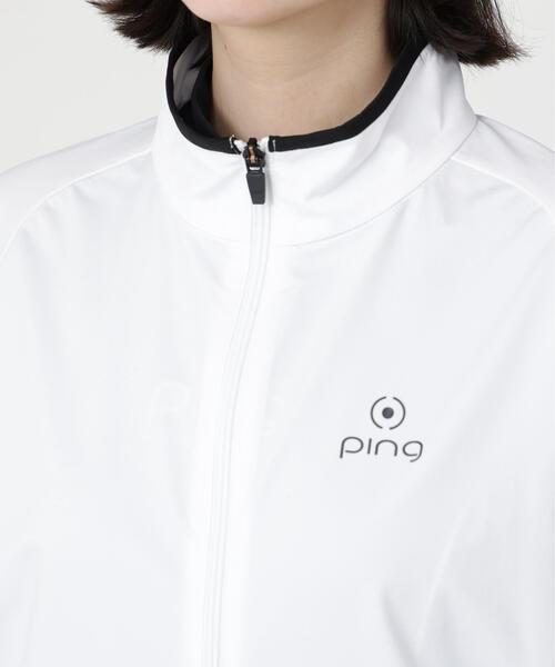 PING(ピン)の「【PING APPAREL】ストレッチハイゲージ天竺2WAYスタンドフルジップブルゾン (LADIES)(ブルゾン・レディース・グレー/ネイビー・LL/L/M)」の19枚目の写真