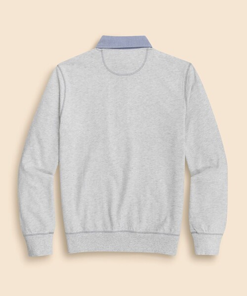 BROOKS BROTHERS(ブルックスブラザーズ)の「コットンジャージー GFロゴ カンガルーポケット ラグビーシャツ(ポロシャツ・メンズ・ライトグレー・SMALL/LARGE/MEDIUM)」の2枚目の写真