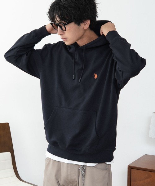 U.S. POLO ASSN.(ユーエスポロアッスン)の「WEGO/【26年秋冬新作】U.S.POLO ASSN.プルパーカー(パーカー・メンズ・ブラウン/杢グレー/ネイビー/ワイン/スミクロ/ブラック・X-LARGE/LARGE/MEDIUM)」の5枚目の写真