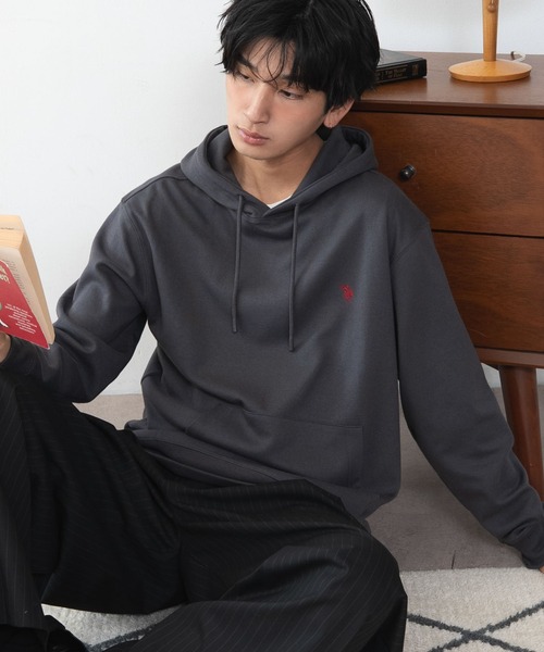U.S. POLO ASSN.(ユーエスポロアッスン)の「WEGO/【26年秋冬新作】U.S.POLO ASSN.プルパーカー(パーカー・メンズ・ブラウン/杢グレー/ネイビー/ワイン/スミクロ/ブラック・X-LARGE/LARGE/MEDIUM)」の1枚目の写真