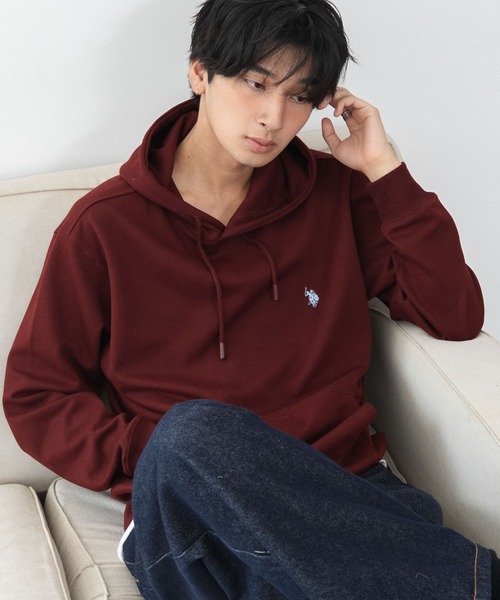 U.S. POLO ASSN.(ユーエスポロアッスン)の「WEGO/【26年秋冬新作】U.S.POLO ASSN.プルパーカー(パーカー・メンズ・ブラウン/杢グレー/ネイビー/ワイン/スミクロ/ブラック・X-LARGE/LARGE/MEDIUM)」の7枚目の写真