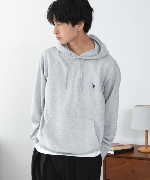 U.S. POLO ASSN.(ユーエスポロアッスン)の「WEGO/【26年秋冬新作】U.S.POLO ASSN.プルパーカー(パーカー・メンズ・ブラウン/杢グレー/ネイビー/ワイン/スミクロ/ブラック・X-LARGE/LARGE/MEDIUM)」の10枚目の写真