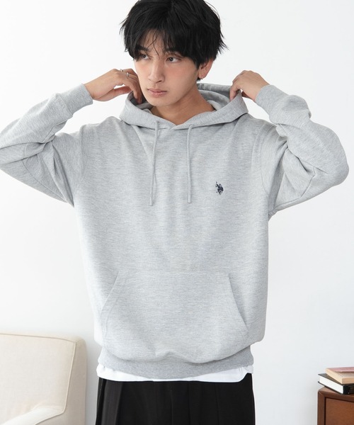 U.S. POLO ASSN.(ユーエスポロアッスン)の「WEGO/【26年秋冬新作】U.S.POLO ASSN.プルパーカー(パーカー・メンズ・ブラウン/杢グレー/ネイビー/ワイン/スミクロ/ブラック・X-LARGE/LARGE/MEDIUM)」の11枚目の写真