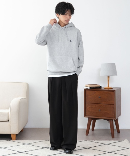 U.S. POLO ASSN.(ユーエスポロアッスン)の「WEGO/【26年秋冬新作】U.S.POLO ASSN.プルパーカー(パーカー・メンズ・ブラウン/杢グレー/ネイビー/ワイン/スミクロ/ブラック・X-LARGE/LARGE/MEDIUM)」の14枚目の写真