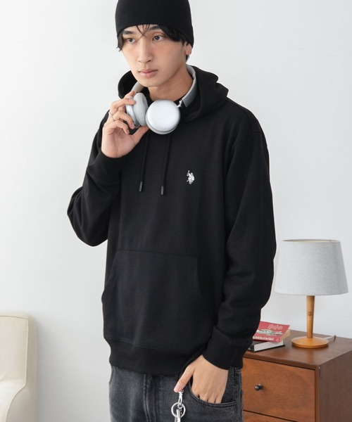 U.S. POLO ASSN.(ユーエスポロアッスン)の「WEGO/【26年秋冬新作】U.S.POLO ASSN.プルパーカー(パーカー・メンズ・ブラウン/杢グレー/ネイビー/ワイン/スミクロ/ブラック・X-LARGE/LARGE/MEDIUM)」の15枚目の写真
