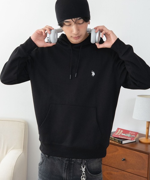 U.S. POLO ASSN.(ユーエスポロアッスン)の「WEGO/【26年秋冬新作】U.S.POLO ASSN.プルパーカー(パーカー・メンズ・ブラウン/杢グレー/ネイビー/ワイン/スミクロ/ブラック・X-LARGE/LARGE/MEDIUM)」の17枚目の写真