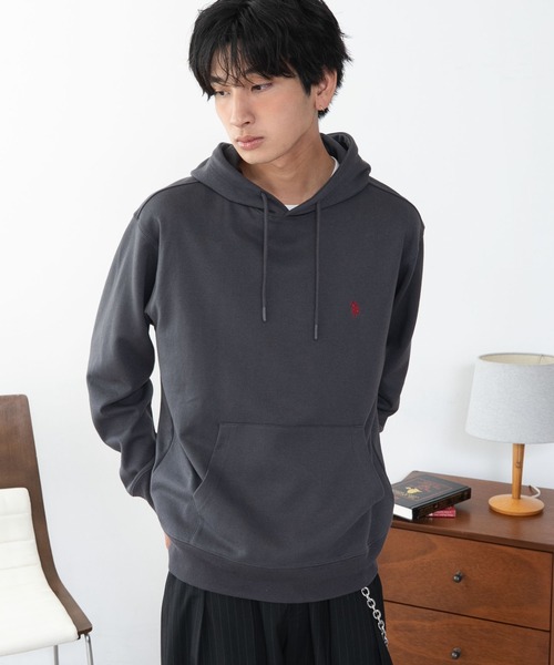 U.S. POLO ASSN.(ユーエスポロアッスン)の「WEGO/【26年秋冬新作】U.S.POLO ASSN.プルパーカー(パーカー・メンズ・ブラウン/杢グレー/ネイビー/ワイン/スミクロ/ブラック・X-LARGE/LARGE/MEDIUM)」の21枚目の写真