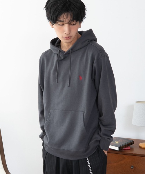 U.S. POLO ASSN.(ユーエスポロアッスン)の「WEGO/【26年秋冬新作】U.S.POLO ASSN.プルパーカー(パーカー・メンズ・ブラウン/杢グレー/ネイビー/ワイン/スミクロ/ブラック・X-LARGE/LARGE/MEDIUM)」の22枚目の写真