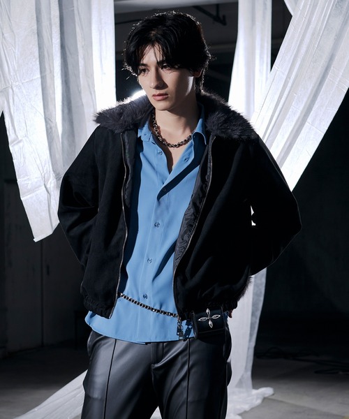 Ellno Loset(エルノロゼット)の「2wayファーブルゾン(ブルゾン・メンズ・ブラック/ブラック系その他/キャメル・LARGE/MEDIUM/SMALL)」の20枚目の写真