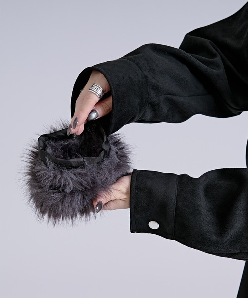 Ellno Loset(エルノロゼット)の「2wayファーブルゾン(ブルゾン・メンズ・ブラック/ブラック系その他/キャメル・LARGE/MEDIUM/SMALL)」の5枚目の写真