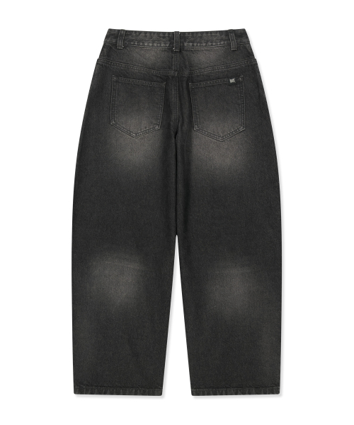 BROWNBREATH（ブラウンブレス）の「W TAG WASHED DENIM PANTS（デニムパンツ・レディース・ブルー/ブラック・SMALL/MEDIUM）」の3枚目の写真