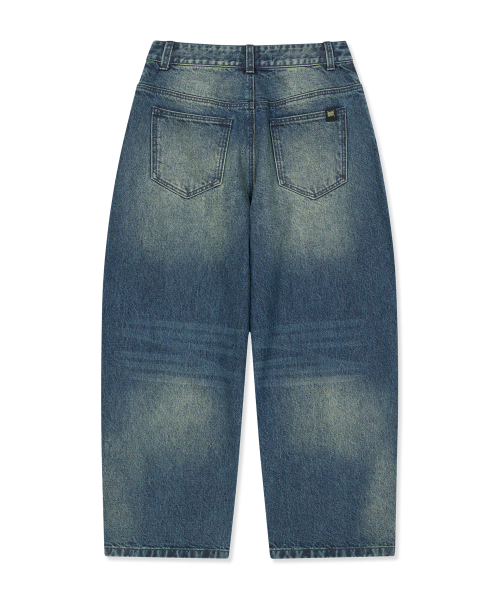 BROWNBREATH（ブラウンブレス）の「W TAG WASHED DENIM PANTS（デニムパンツ・レディース・ブルー/ブラック・SMALL/MEDIUM）」の5枚目の写真