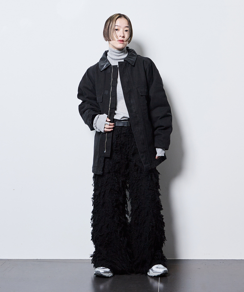 TAAKK(ターク)の「TAAKK SHAGGY DENIM PANTS TA26AW-PT338:パンツ(デニムパンツ・レディース・ブラック・MEDIUM/SMALL)」の8枚目の写真