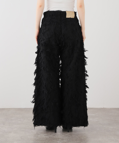 TAAKK(ターク)の「TAAKK SHAGGY DENIM PANTS TA26AW-PT338:パンツ(デニムパンツ・レディース・ブラック・MEDIUM/SMALL)」の14枚目の写真