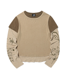 TATTOO LAYERED LS TEE_BEIGE(NG2GFFT554A)