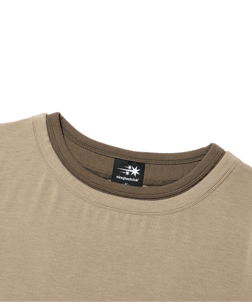 NICE GHOST CLUB（ナイスゴーストクラブ）の「TATTOO LAYERED LS TEE_BEIGE(NG2GFFT554A)（Tシャツ/カットソー・レディース・ベージュ・SMALL/MEDIUM）」の3枚目の写真