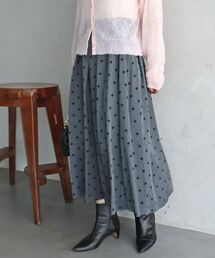 リバーシブルタフタタックスカート