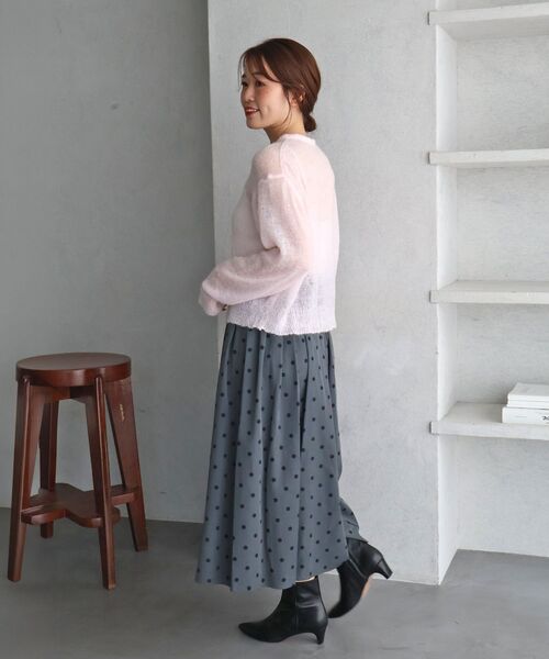 le.coeur blanc(ルクールブラン)の「リバーシブルタフタタックスカート(スカート・レディース・ブラック系その他/グレー系その他3・38)」の11枚目の写真