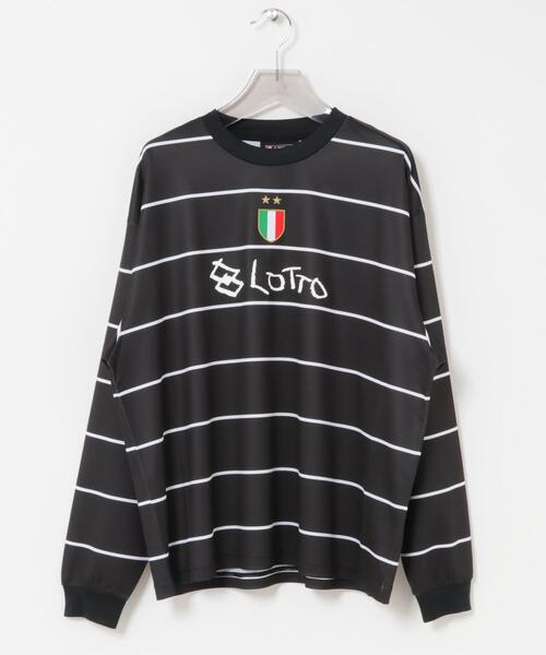 LOTTO(ロット)の「LOTTO itteki BORDER LONG-SLEEVE GAME SHIRTS(Tシャツ/カットソー・メンズ・ホワイト/ネイビー/ブラック・MEDIUM/XX-LARGE/X-LARGE/LARGE)」の2枚目の写真