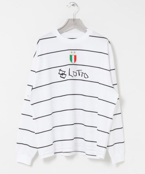 LOTTO(ロット)の「LOTTO itteki BORDER LONG-SLEEVE GAME SHIRTS(Tシャツ/カットソー・メンズ・ホワイト/ネイビー/ブラック・MEDIUM/XX-LARGE/X-LARGE/LARGE)」の4枚目の写真