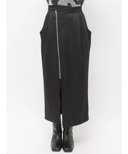 MURUA(ムルーア)の「オーバーポケットナロースカート 冬服(スカート・レディース・グレー/ブラック・1/2)」の11枚目の写真
