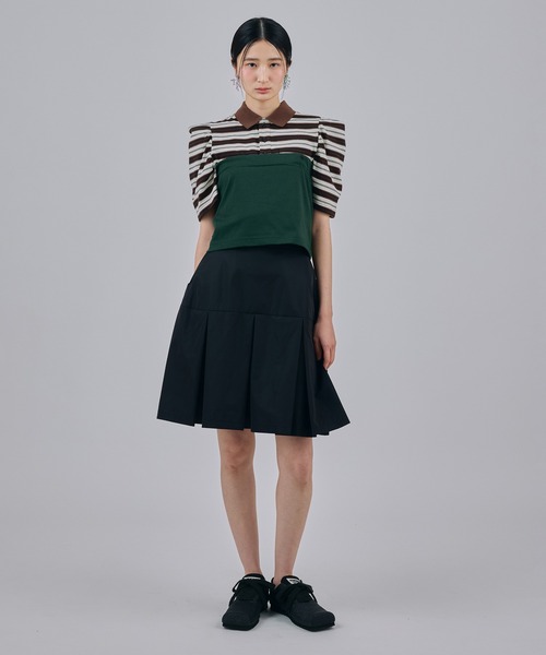 NON TOKYO(ノントーキョー)の「3WAY BORDER POLO SHIRT(ポロシャツ・レディース・ブルー系/ネイビー系/ブラウン系・FREE)」の9枚目の写真