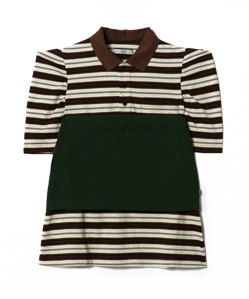NON TOKYO(ノントーキョー)の「3WAY BORDER POLO SHIRT(ポロシャツ・レディース・ブルー系/ネイビー系/ブラウン系・FREE)」の16枚目の写真