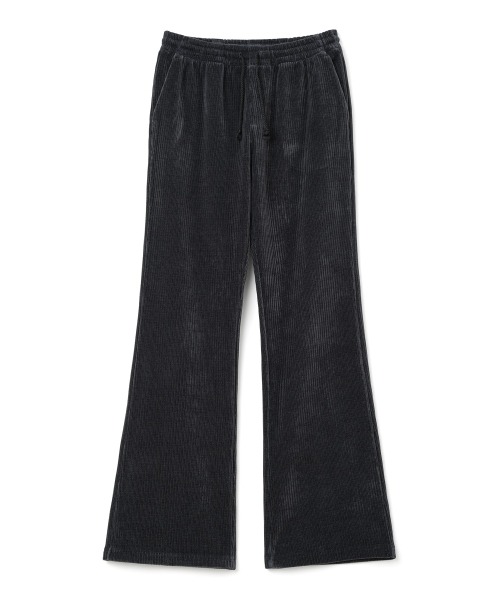MILLO WOMEN（ミロウーマン）の「ベルベットコーデュロイフレアパンツ [チャコール]（その他パンツ・レディース・その他・SMALL/MEDIUM）」の2枚目の写真