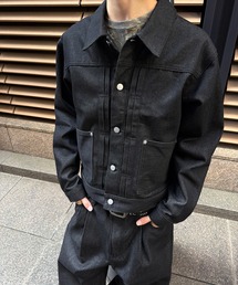 kutir（クティール）の「CROPPED RIGID DENIM JACKET／クロップドリジットデニムジャケット（デニムジャケット）」