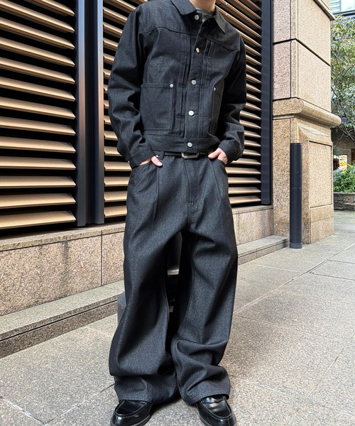 kutir(クティール)の「CROPPED RIGID DENIM JACKET/クロップドリジットデニムジャケット(デニムジャケット・メンズ・ダークブラック/インディゴブルー/ブラック・LARGE/MEDIUM)」の18枚目の写真