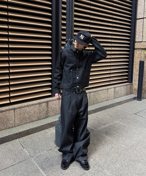 kutir(クティール)の「CROPPED RIGID DENIM JACKET/クロップドリジットデニムジャケット(デニムジャケット・メンズ・ダークブラック/インディゴブルー/ブラック・LARGE/MEDIUM)」の9枚目の写真