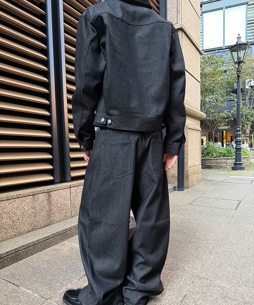 kutir(クティール)の「CROPPED RIGID DENIM JACKET/クロップドリジットデニムジャケット(デニムジャケット・メンズ・ダークブラック/インディゴブルー/ブラック・LARGE/MEDIUM)」の14枚目の写真