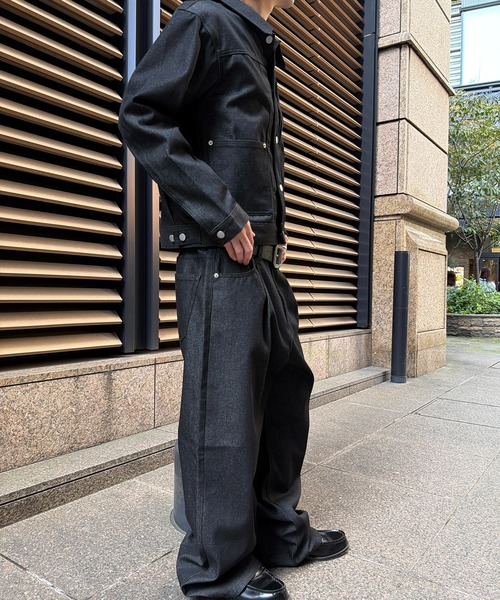 kutir(クティール)の「CROPPED RIGID DENIM JACKET/クロップドリジットデニムジャケット(デニムジャケット・メンズ・ダークブラック/インディゴブルー/ブラック・LARGE/MEDIUM)」の16枚目の写真