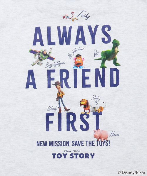 FREAK'S STORE(フリークスストア)の「限定展開 TOYSTORY 別注 Friends クルーネック スウェット(スウェット・メンズ・グレー/チャコールグレー・LARGE/MEDIUM)」の7枚目の写真