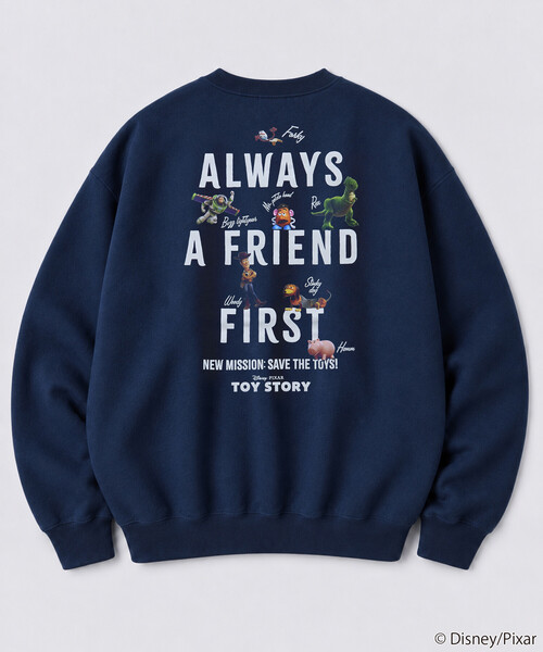 FREAK'S STORE(フリークスストア)の「限定展開 TOYSTORY 別注 Friends クルーネック スウェット(スウェット・メンズ・グレー/チャコールグレー・LARGE/MEDIUM)」の11枚目の写真